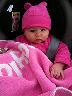 Personalized Pink Baby Blanket